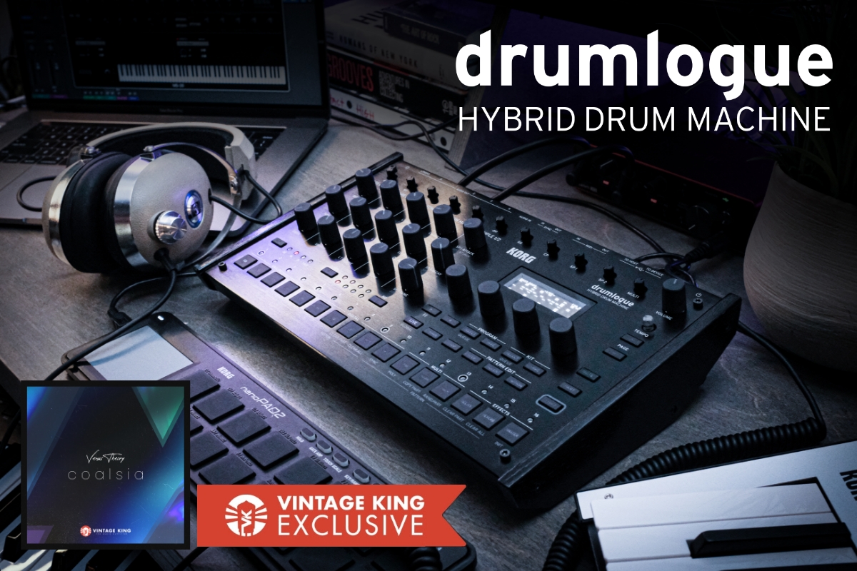 New Korg drumlogue Combines Analog Synthesis With Digital Workflows